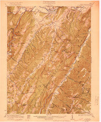 Petersburg West Virginia Historical topographic map, 1:62500 scale, 15 X 15 Minute, Year 1922
