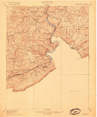 Peterstown Virginia Historical topographic map, 1:62500 scale, 15 X 15 Minute, Year 1916