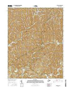 Petroleum West Virginia Current topographic map, 1:24000 scale, 7.5 X 7.5 Minute, Year 2016