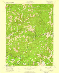 Petroleum West Virginia Historical topographic map, 1:24000 scale, 7.5 X 7.5 Minute, Year 1957