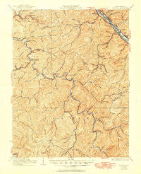 Peytona West Virginia Historical topographic map, 1:62500 scale, 15 X 15 Minute, Year 1931