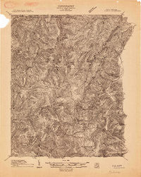 Pickens West Virginia Historical topographic map, 1:48000 scale, 15 X 15 Minute, Year 1913