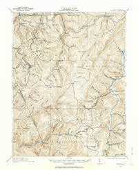 Pickens West Virginia Historical topographic map, 1:62500 scale, 15 X 15 Minute, Year 1913