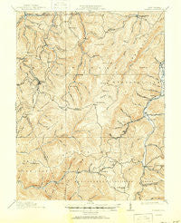 Pickens West Virginia Historical topographic map, 1:62500 scale, 15 X 15 Minute, Year 1915