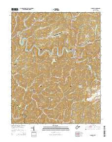 Pineville West Virginia Historical topographic map, 1:24000 scale, 7.5 X 7.5 Minute, Year 2014