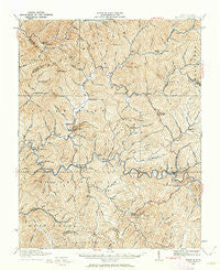 Pineville West Virginia Historical topographic map, 1:62500 scale, 15 X 15 Minute, Year 1910
