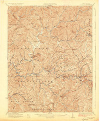 Pineville West Virginia Historical topographic map, 1:62500 scale, 15 X 15 Minute, Year 1927