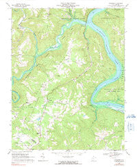 Pipestem West Virginia Historical topographic map, 1:24000 scale, 7.5 X 7.5 Minute, Year 1968