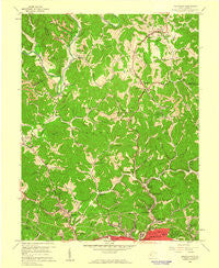 Pocatalico West Virginia Historical topographic map, 1:24000 scale, 7.5 X 7.5 Minute, Year 1958