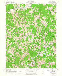 Pullman West Virginia Historical topographic map, 1:24000 scale, 7.5 X 7.5 Minute, Year 1964