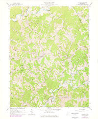 Pullman West Virginia Historical topographic map, 1:24000 scale, 7.5 X 7.5 Minute, Year 1964