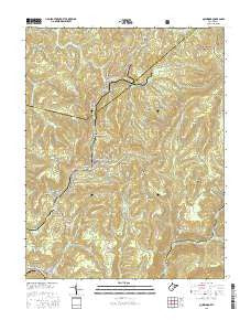 Quinwood West Virginia Current topographic map, 1:24000 scale, 7.5 X 7.5 Minute, Year 2016