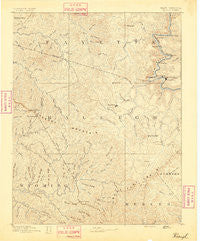 Raleigh West Virginia Historical topographic map, 1:125000 scale, 30 X 30 Minute, Year 1891
