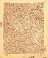 Raleigh West Virginia Historical topographic map, 1:125000 scale, 30 X 30 Minute, Year 1902