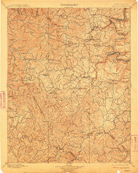Raleigh West Virginia Historical topographic map, 1:125000 scale, 30 X 30 Minute, Year 1902