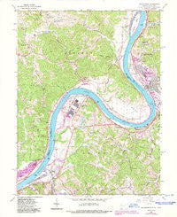 Ravenswood West Virginia Historical topographic map, 1:24000 scale, 7.5 X 7.5 Minute, Year 1960
