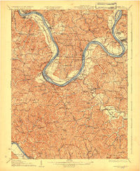 Ravenswood West Virginia Historical topographic map, 1:62500 scale, 15 X 15 Minute, Year 1928