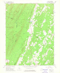 Ridge West Virginia Historical topographic map, 1:24000 scale, 7.5 X 7.5 Minute, Year 1965