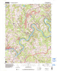Rivesville West Virginia Historical topographic map, 1:24000 scale, 7.5 X 7.5 Minute, Year 1997