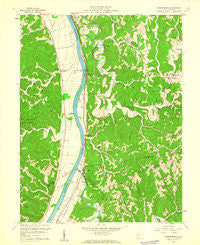 Robertsburg West Virginia Historical topographic map, 1:24000 scale, 7.5 X 7.5 Minute, Year 1958