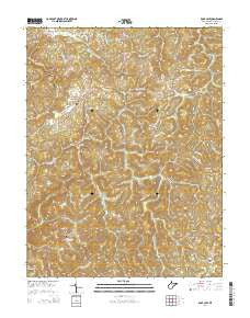 Rock Cave West Virginia Historical topographic map, 1:24000 scale, 7.5 X 7.5 Minute, Year 2014