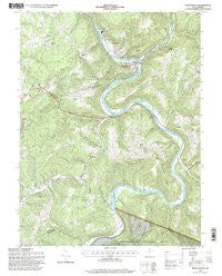 Rowlesburg West Virginia Historical topographic map, 1:24000 scale, 7.5 X 7.5 Minute, Year 1995