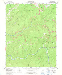 Samp West Virginia Historical topographic map, 1:24000 scale, 7.5 X 7.5 Minute, Year 1977