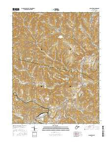 Shinnston West Virginia Current topographic map, 1:24000 scale, 7.5 X 7.5 Minute, Year 2016