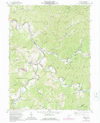 Shirley West Virginia Historical topographic map, 1:24000 scale, 7.5 X 7.5 Minute, Year 1961