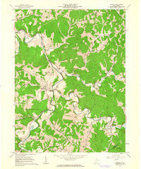Shirley West Virginia Historical topographic map, 1:24000 scale, 7.5 X 7.5 Minute, Year 1961