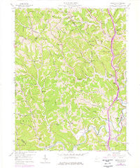 Sissonville West Virginia Historical topographic map, 1:24000 scale, 7.5 X 7.5 Minute, Year 1958