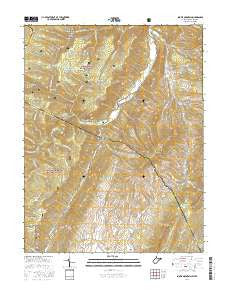 Snowy Mountain West Virginia Current topographic map, 1:24000 scale, 7.5 X 7.5 Minute, Year 2016