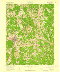 Spencer West Virginia Historical topographic map, 1:24000 scale, 7.5 X 7.5 Minute, Year 1957