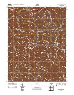 Strange Creek West Virginia Historical topographic map, 1:24000 scale, 7.5 X 7.5 Minute, Year 2010
