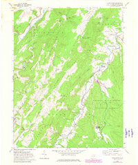 Sugar Grove West Virginia Historical topographic map, 1:24000 scale, 7.5 X 7.5 Minute, Year 1969