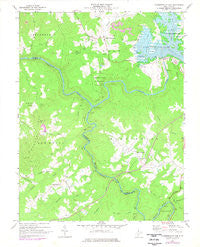 Summersville Dam West Virginia Historical topographic map, 1:24000 scale, 7.5 X 7.5 Minute, Year 1969