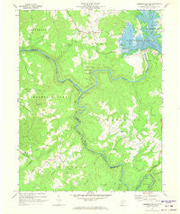 Summersville Dam West Virginia Historical topographic map, 1:24000 scale, 7.5 X 7.5 Minute, Year 1969