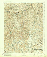 Summersville West Virginia Historical topographic map, 1:62500 scale, 15 X 15 Minute, Year 1915