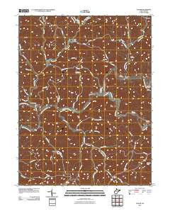 Tanner West Virginia Historical topographic map, 1:24000 scale, 7.5 X 7.5 Minute, Year 2010