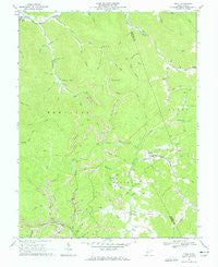 Tioga West Virginia Historical topographic map, 1:24000 scale, 7.5 X 7.5 Minute, Year 1966