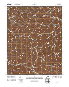Trace West Virginia Historical topographic map, 1:24000 scale, 7.5 X 7.5 Minute, Year 2011