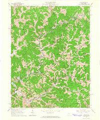 Vadis West Virginia Historical topographic map, 1:24000 scale, 7.5 X 7.5 Minute, Year 1964