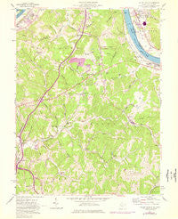 Valley Mills West Virginia Historical topographic map, 1:24000 scale, 7.5 X 7.5 Minute, Year 1957