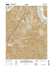Valley Mills West Virginia Current topographic map, 1:24000 scale, 7.5 X 7.5 Minute, Year 2016
