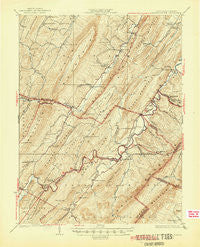 Wardensville West Virginia Historical topographic map, 1:62500 scale, 15 X 15 Minute, Year 1924