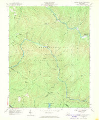 Webster Springs SW West Virginia Historical topographic map, 1:24000 scale, 7.5 X 7.5 Minute, Year 1967