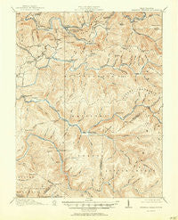 Webster Springs West Virginia Historical topographic map, 1:62500 scale, 15 X 15 Minute, Year 1918