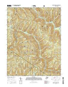 Webster Springs SW West Virginia Current topographic map, 1:24000 scale, 7.5 X 7.5 Minute, Year 2016
