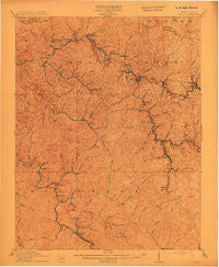 Welch West Virginia Historical topographic map, 1:62500 scale, 15 X 15 Minute, Year 1912