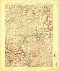 Wellsville Ohio Historical topographic map, 1:62500 scale, 15 X 15 Minute, Year 1904